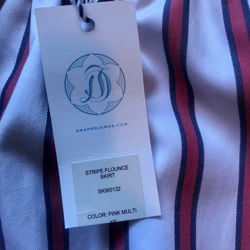NWT Draper James Stripe Flounce Skirt. Size XS. - Picture 4 of 5